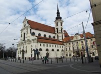 Moravské náměstí a kostel sv.Tomáše