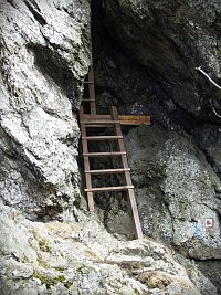 cesta nahoru na temena skal