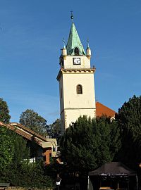 věž zvonice kostela