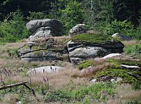 Česká Kanada - - skalnaté pláně na svazích vrchu Šibeník
