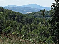 Veřovické vrchy - výhledy pod rozcestím Okluk