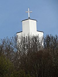 věž kostela na Jižních svazích