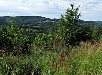 po místy vyhlídkové cyklostezce nahoru na Filku