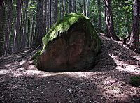 začátek skalního pásu Poscané skaly