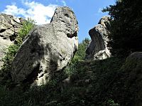 Hošťálkovské Čerťáky - současný stav skal