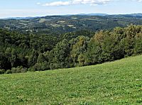 část Vizovických vrchů s Vartovnou