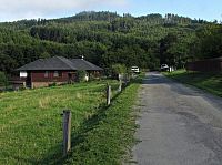 na horním konci dědiny