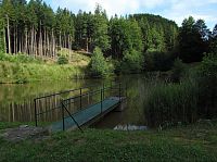 druhá, větší retenční nádrž na potoku Kameňák