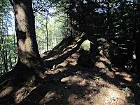 mrazový srub dál na hřebeni