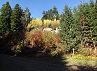 závěrečné strmé stoupání na hřeben