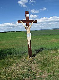 dřevěný krucifix