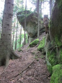 1.skalní oblast za Lidečkem - Čertova stěna a okolí
