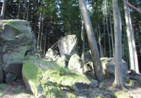 Ondřejovsko - Přední skály - skalní hradba