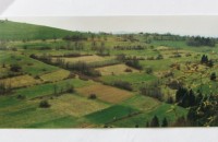 výhled od "Pyramidy" k obci Pulčín