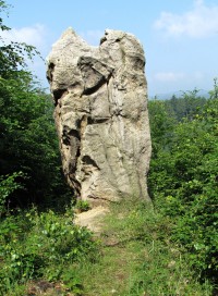 ... v blízkosti Čertových skal u Hošťálkové