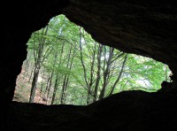 Černá stráň - Kazatelna se skalním  tunelem