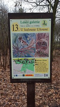 Praha-Klánovice - Lesní galerie - zastávka 13 - kalous Ušous