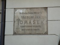 Praha 1 - Tomášská - pamětní desky Václav Jan Tomášek