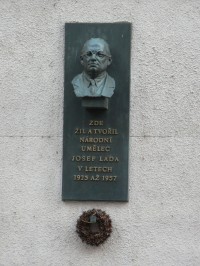 Praha 2 - Ladova - pamětní deska Josef Lada