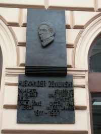 Praha 1 - Havlíčkova 11 - pamětní deska Alexander Zemlinsky
