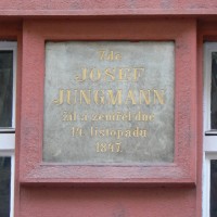 Praha 1 - Jungmannova 749 - pamětní deska Josef Jungmann
