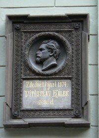 Praha 1 - Palackého 5 - pamětní deska Vítězslav Hálek