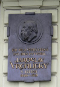 Pamětní deska Jaroslav Vrchlický