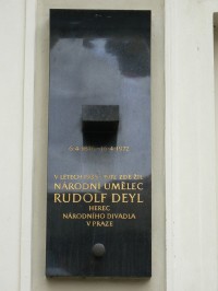Praha 1 - Anenská 3 - pamětní deska Rudolf Deyl