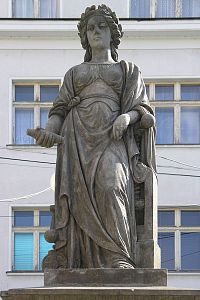 Jablonec nad Nisou - alegorická socha Průmyslu