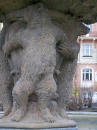 Medvědí kašna v Praze na Smíchově