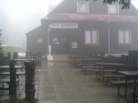 Horská chata Gírová v dešti