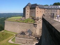Pohled na Velitelskou bránu, Jiřího baterie a Jiřího hrad