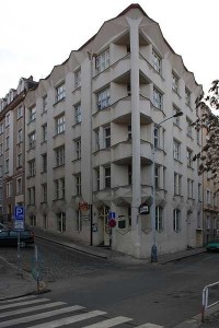Praha, kubistický dům na rohu Neklanovy a Přemyslovy