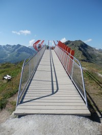 Mostek na vyhlídkovou plošinu Glocknerblick