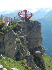 Vyhlídková plošina nad údolím Gasteinu