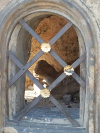 Svatá Rozálie ukrytá v jeskyňce sloupu, ochránkyně proti nakažlivým nemocem