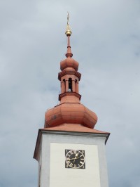 Věž kostela svatého Bartoloměje