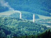 Komíny elektrárny v Trutnově - Poříčí