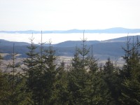 Pohled na Bystřické hory od Jelení lázně