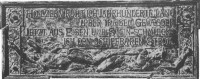Tabulka byla z mostu odstraněna po ukončení 2. světové války z důvodu německy psaného textu.