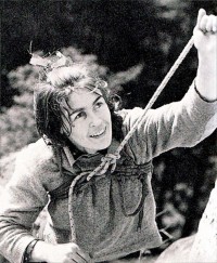 Wanda Rutkiewicz v Sokolích horách v roce 1968