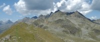 Hřebínek a skupina vrcholů nad Schwarzkofelsee
