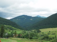 Pohled od Veľké Borové do doliny Borovianka