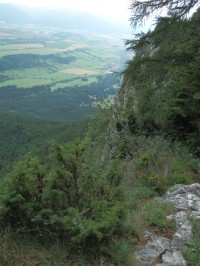 Pohled z hrany Sokola k Bobrovecké Vápenici a Jalovci