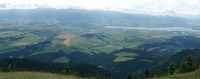 Panoramatický pohled z Babek na Nízké Tatry a Liptovskou Maru