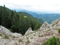 Pohled z Rígeľu k Chočským vrchům