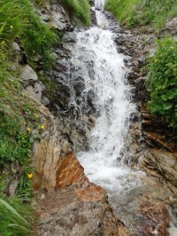 Šarafiový vodopád, část