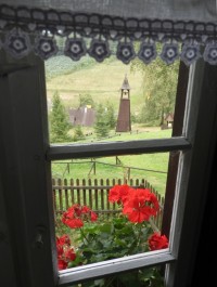 NCH - pohled z okna na zvonici