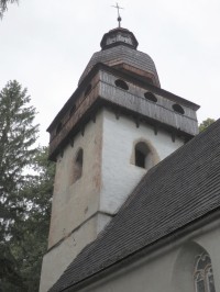 Věž kostela z jihovýchodu