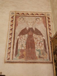 Freska u levého bočního oltáře